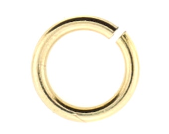 10pc, 9mm Gold Filled Open Jump Rings, Large, Thick, 9mm Jump Ring, Made in USA, 16gauge, Wholesale Lots, Thick 14kt Gold Filled Jump Rings