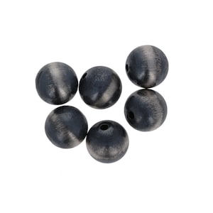 5 piece, Navajo Bead Pearls, 14mm, Sterling Silver. 925, Vintage Silver Beads, Round, Large Beads, Smooth Round, 3mm Hole Size, 14mm Navajo