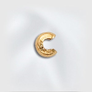 Gold Filled 4mm Crimp Covers, GF Crimp Covers, 20pc/50pc/100pc, Crimp Bead Covers 14kt Gold Filled, 14/20