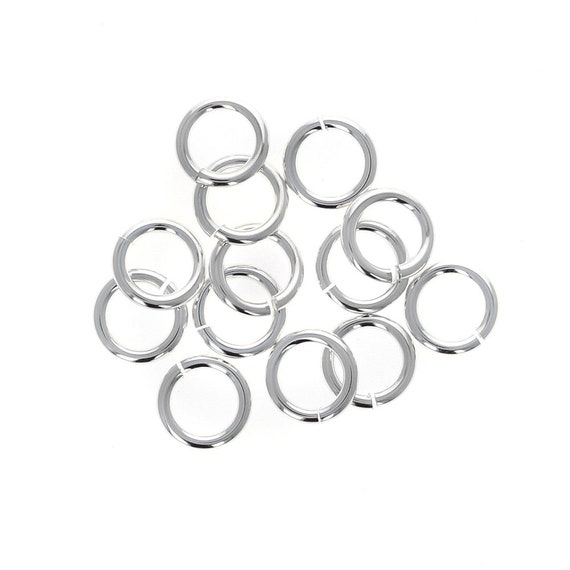 20pc, 6mm, Thick, Silver, 18 gauge Open Jump Rings, Sterling Silver, Jump  Rings, 925, Split Open Rings, Repair Jewelry, Create, Design