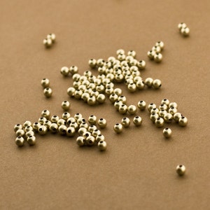 50pc, 3mm Sandblasted Beads. Gold Filled,  Matte finish Gold Beads.14kt Gold Filled 3mm Sandblast Beads