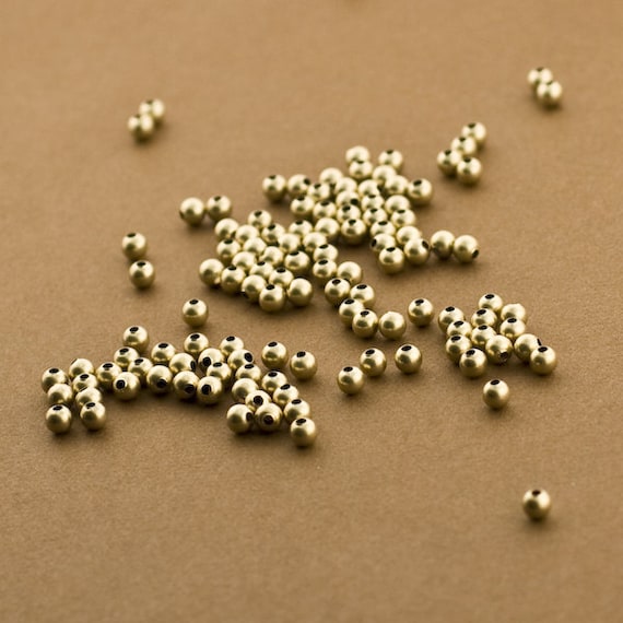 1000pc, 5mm Gold Filled Beads, Gold Filled Beads, 5mm Beads, Medium  Seamless Gold Balls, Stringing Beads, Made in USA 14/20 14kt, Wholesale