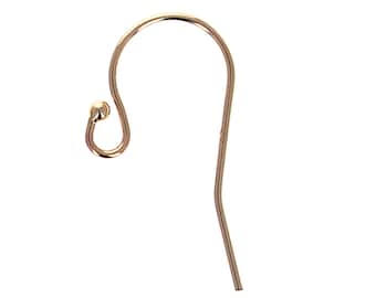 14kt Gold Ball End Ear Wire, 1 Pair, Genuine 14kt Gold, 1.8mm Ball End, Yellow Gold Earring Hooks, French Wires - Etsy 14kt Gold Ball End Ear Wire, 1 Pair, Genuine 14kt Gold, 1.8mm Ball End, Yellow Gold Earring Hooks, French Wires - Etsy