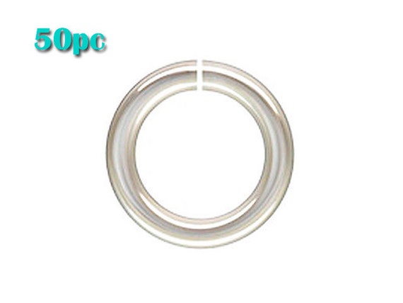 50pc - 6mm Sterling Silver Open Jump Rings, 6mm Jump Ring, All Gauges Thicknesses, Made in USA, 50pc Wholesale Lots, All Sizes