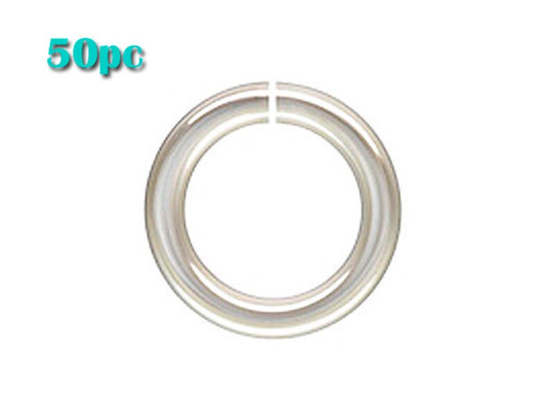 May include: 50pc silver jump rings. These rings are perfect for jewelry making, crafting, and other DIY projects.