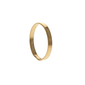 Gold Stack Ring, Flat Band Ring, 14kt Gold Filled, 2mm Wide Ring, Stacking Ring, 14 karat Gold Filled Square Wire Band Ring, Thumb, Midi