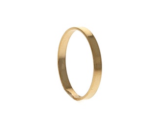 Gold Stack Ring, Flat Band Ring, 14kt Gold Filled, 2mm Wide Ring, Stacking Ring, 14 karat Gold Filled Square Wire Band Ring, Thumb, Midi