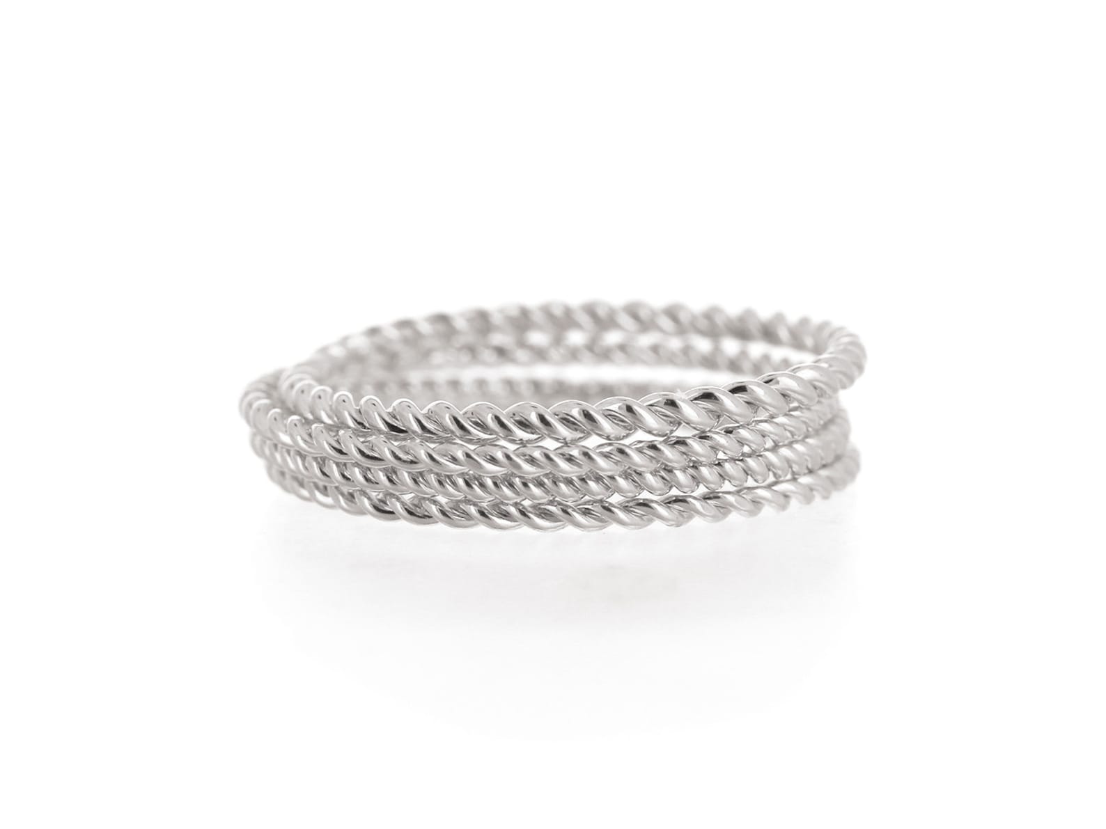 Braided, Sterling Silver, Stacking Ring, Dainty Ring, Midi Ring, Silver ...