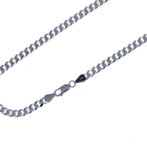 925 Sterling Silver, Miami Link, 5mm , Men Chain, Unisex Chain, Italian Chain, 18&quot;, 20&quot;, 22&quot;, 24&quot;, 30&quot;, Cuban Link, High Polished, Cuban