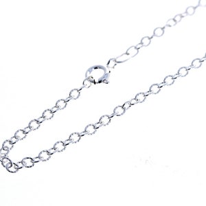 18inch, Fancy, Patterned, Cable Link, Genuine .925 Sterling Silver, 2.8mm Oval Pattern Chain, Sterling Silver chain, oval link chain