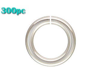 300pc -Sterling Silver Jump Rings, Open 6mm Jump Rings, All Gauges, Thin to Thick, Made in USA, Wholesale, 17gauge, 19 gauge,20gauge,21gauge