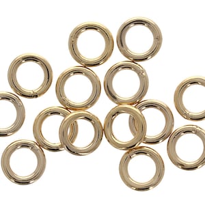 25 pcs, 5mm, 18 gauge, Gold Filled. Closed Jump Rings, 14kt Gold Filled, Thick Closed Rings, Jewelry Repair and Design, Yellow GF Loops
