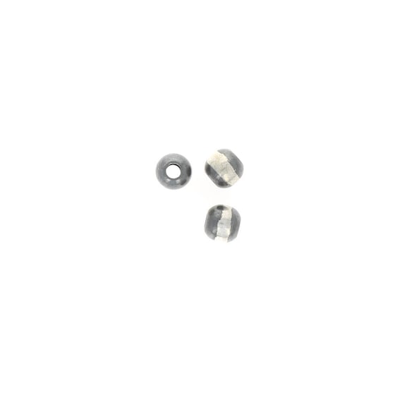 925 Sterling Silver Beads, Fancy Cut Round, Silver, 8mm, Hole: 1mm