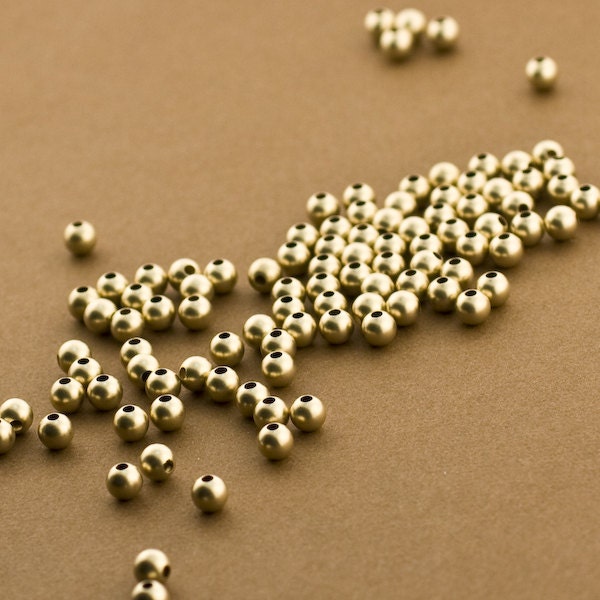 100- Gold Filled 4mm Sandblast Beads. 4mm Gold Matte Finish Beads. Gold Sandblasted Beads. 14/20 Gold Filled