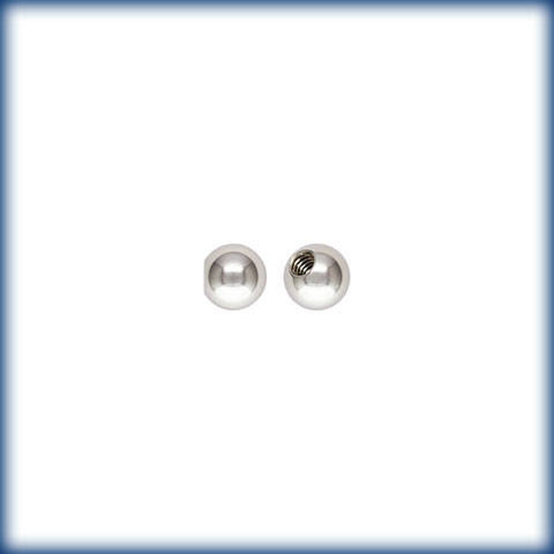 Sterling Silver 6mm Threaded Bead. 1pc Extra Ball for Bead Cuff Bangle ...