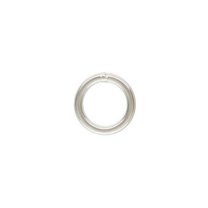 Sterling Silver Solid Rings - 6mm 20 gauge Closed Jump Ring, 925 Sterling Silver, Soldered Closed Loops, Attach your Clasp, Strong Ring