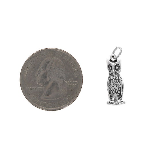 Small Moose Charm Antiqued Sterling Silver Small Moose Charm Antiqued Sterling Silver