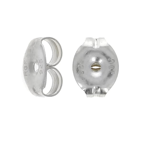 20 PCS -  Sterling Silver Earring Backs, Medium Butterfly Clutch, Replacement Earring Backs Sterling Silver 925, Post Holders