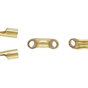 100pc, Gold Wire Guards, 14kt Gold Filled Wire Horseshoes, Gold Wire Protectors, .031" Medium Size, Protect Beading Wire, Cable Thimbles