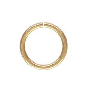 14kt 6.8mm 20.5 ga Open Jump Ring, 1 Piece, Gold Open Jump Ring, Genuine Gold, Real Gold Open Split Ring, Repair or Design Jewelry