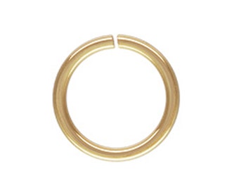 14kt 6.8mm 20.5 ga Open Jump Ring, 1 Piece, Gold Open Jump Ring, Genuine Gold, Real Gold Open Split Ring, Repair or Design Jewelry