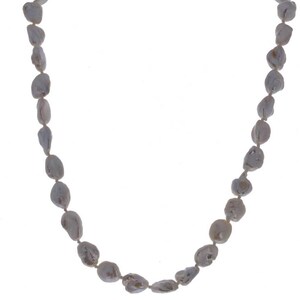 Freshwater Pearl Necklace, 18&quot;, Toggle Clasp, Pearl, Nugget, Wholesale