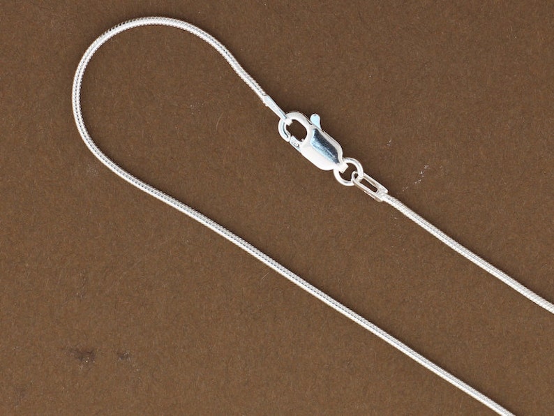 Snake Chain, 1mm Snake Chain, Sterling Silver Chain, .925 ,  All Lengths, 16