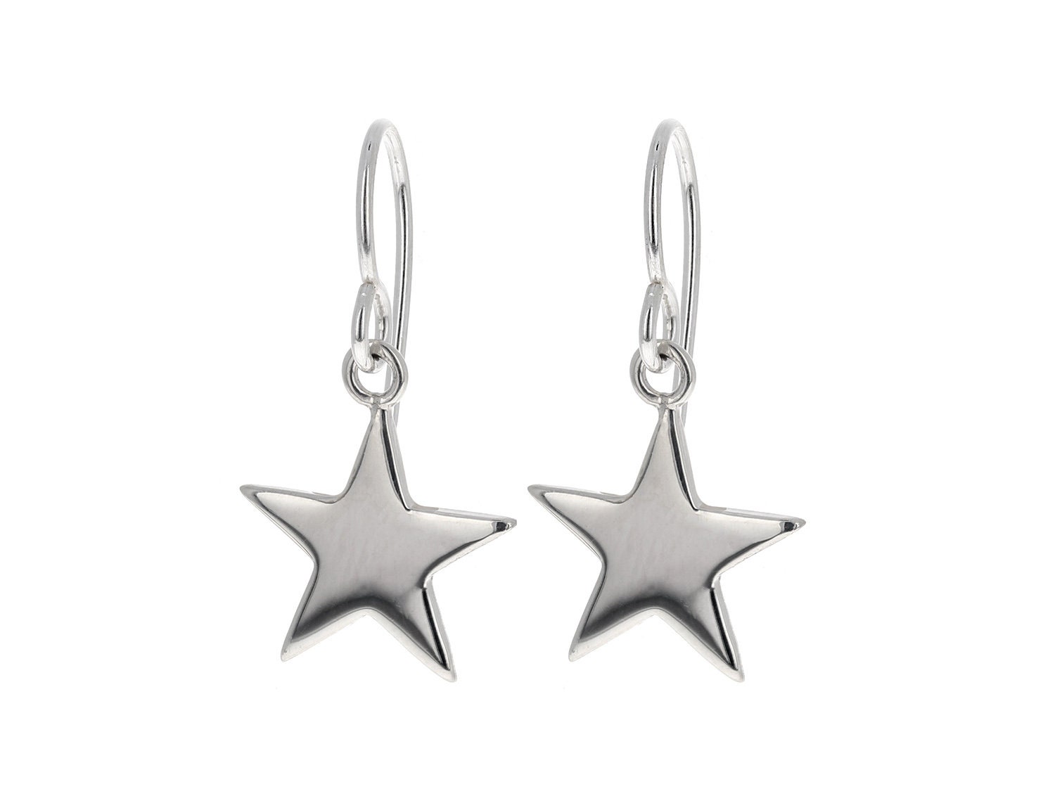 Sterling silver dangle star earrings deals