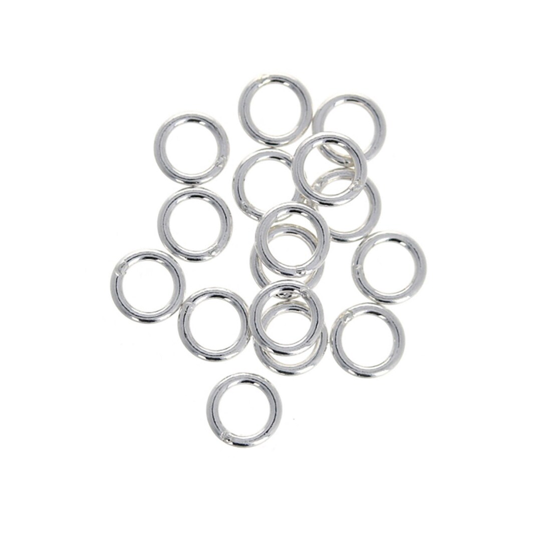 Sterling Silver, 5mm, Closed, 18 Gauge Jump Ring, 10 Pieces, Solid ...
