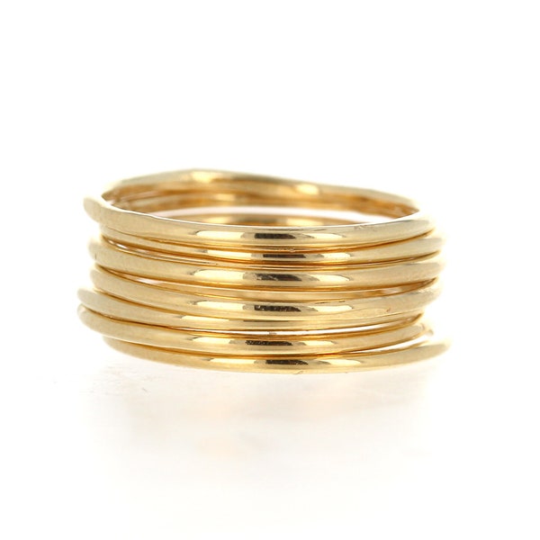 14k Gold Filled, Thin Round Gold, Stackable Ring, Stacking Rings, Dainty Gold Ring, Tiny Ring, Skinny Ring, Gold Filled Ring, Thin Gold Ring