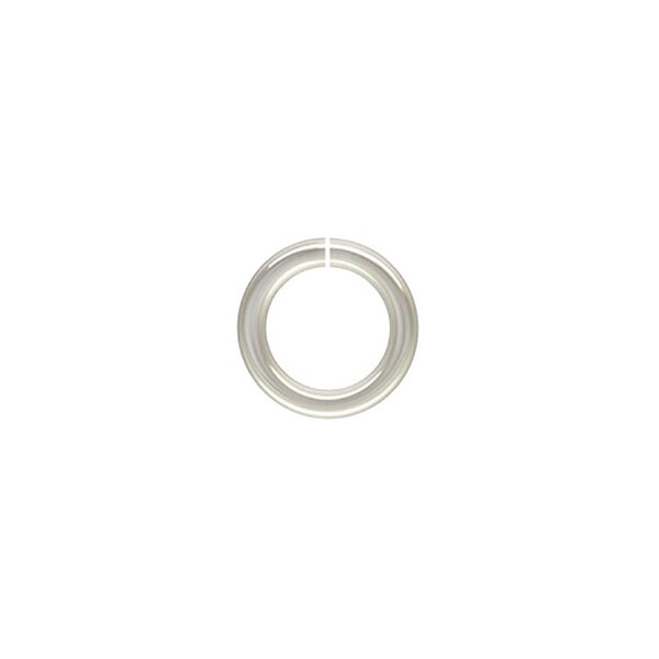 10 pieces - 8mm 16ga Open Jump Ring, Sterling Silver, 16 gauge, 1.27mm Thick, 8mm Outside Diameter, Split Jump Ring, Made in USA, SSJR816