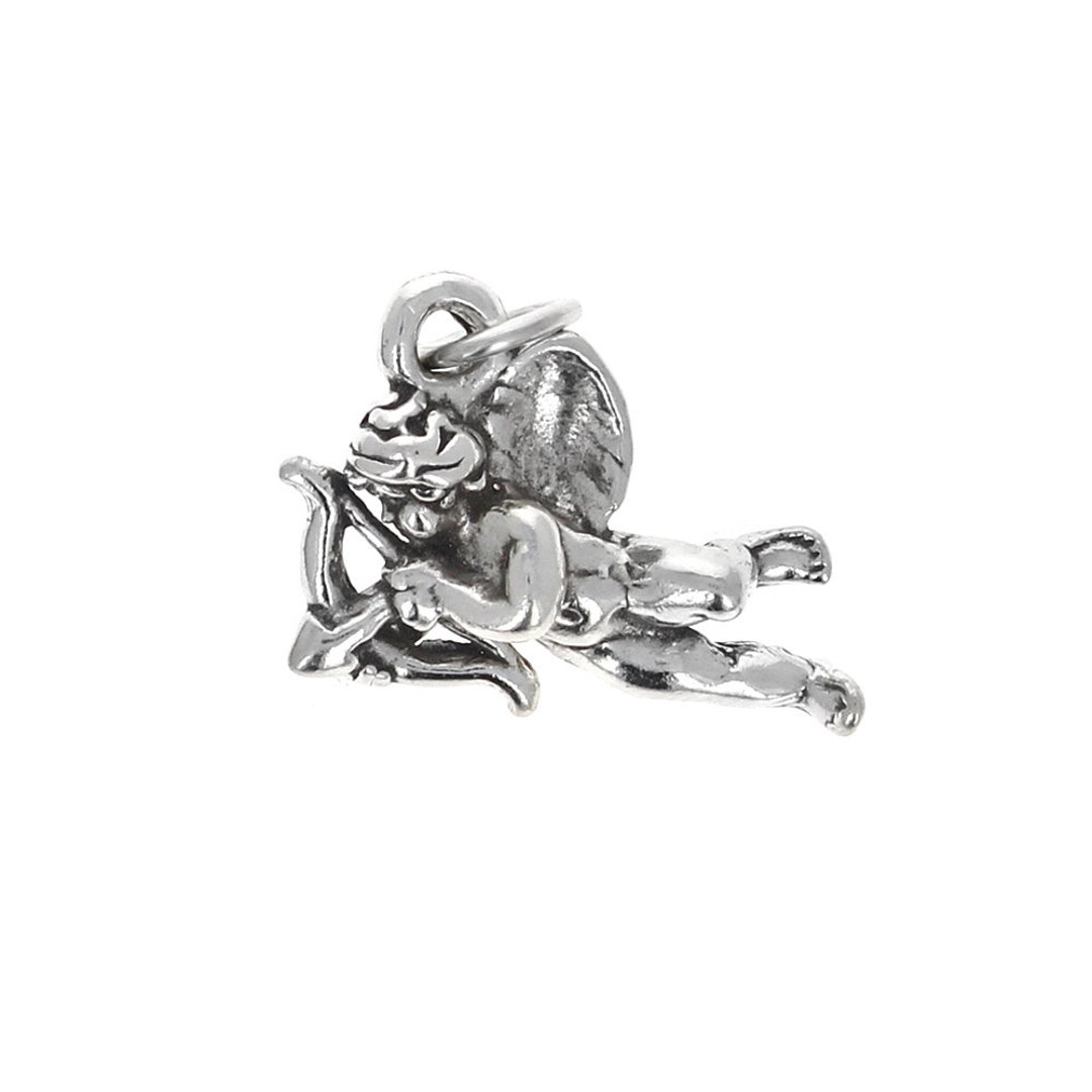 Sterling Silver Charm, Cupid Charm, Genuine Silver Pendants