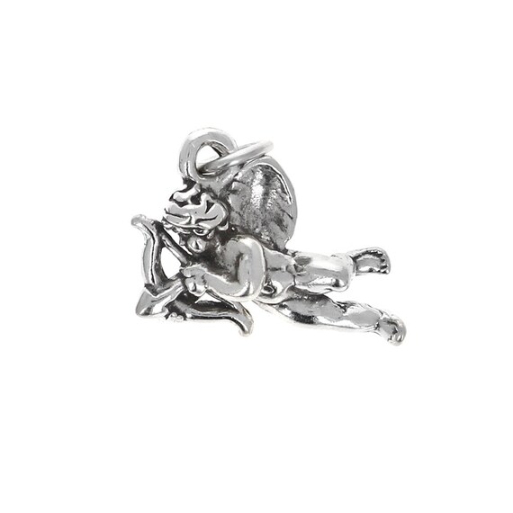 Sterling Silver Charm, Cupid Charm, Genuine Silver Pendants