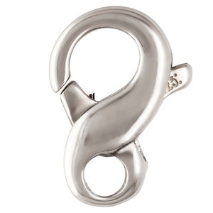 May include: Silver-toned lobster clasp with a smooth, polished finish. The clasp is designed with a secure locking mechanism.