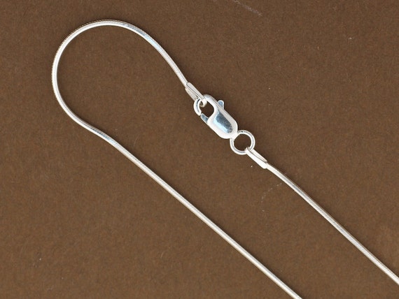 Diamond-cut Snake Chain 1mm Sterling Silver Necklace Diamond-cut Snake Chain 1mm Sterling Silver Necklace