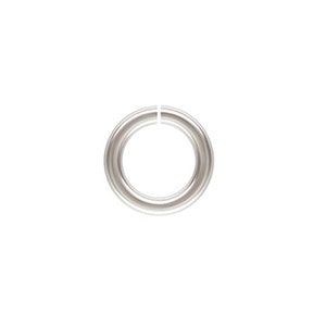May include: Silver jump ring, a circular metal ring used for connecting jewelry components.