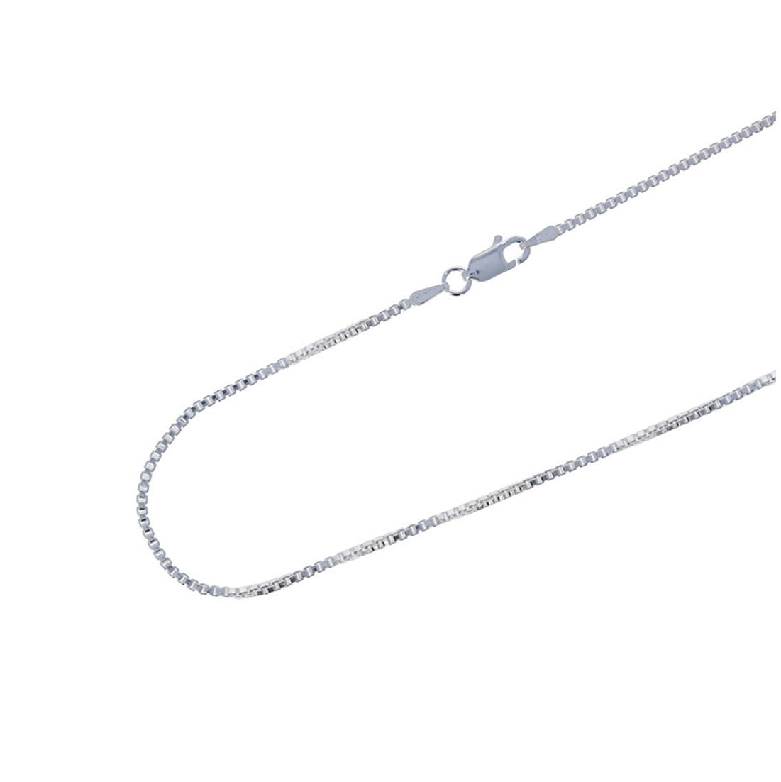 Solid 925 Sterling Silver 1.1mm Cable Chain Necklace