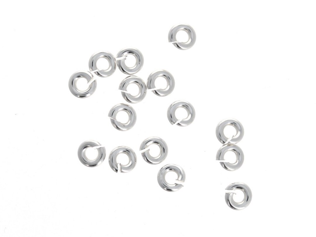 100pcs - 3mm Sterling Silver Open Jump Rings, 20gauge Open Jump Rings ...