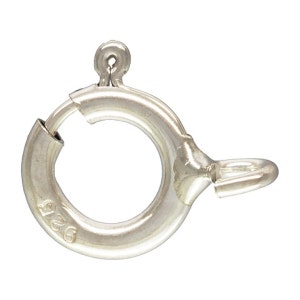 May include: Silver-toned clasp with a round ring and a hook. The clasp is marked with "926" on the side.