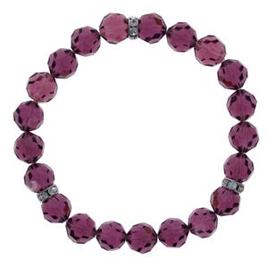 NWB Swarovski Millenia Bracelet, Octagon Cut, Pink, Rhodium