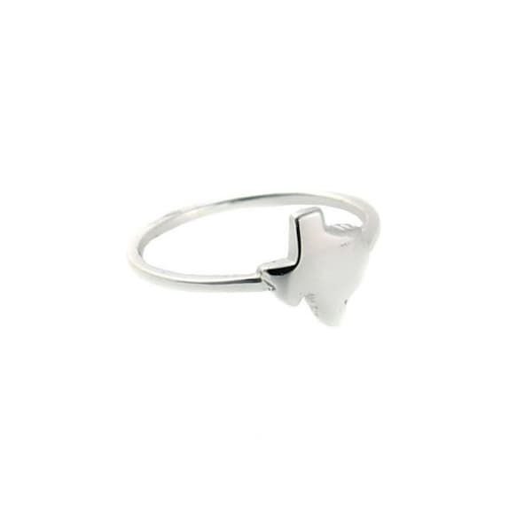 Sterling Silver Texas Ring, Genuine .925 Sterling Silver TX Ring, Texas Pride Ring, Polished Sterling Silver R500395