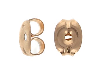 50 PCS -  Gold Filled Earring Backs, Small to Medium Butterfly Clutch, Replacement Earring Backs 14KT Gold Fill