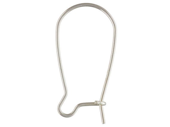 3pr, Sterling Silver Kidney Earwire, 925 Silver Findings, Fancy