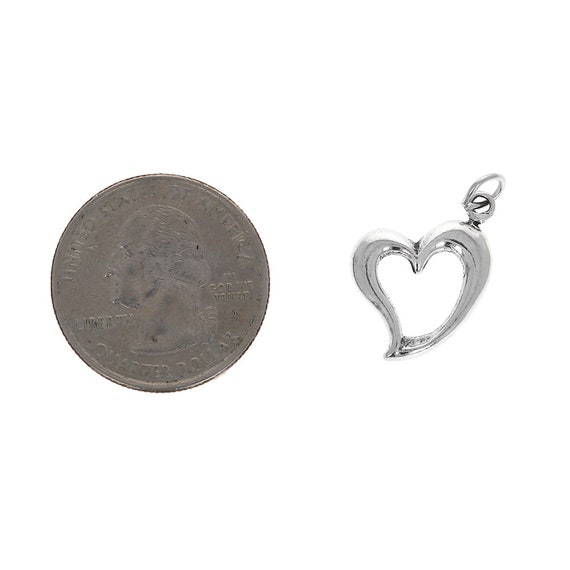 Anhänger, Herz Und Schmetterling, 925 Silber, Damen