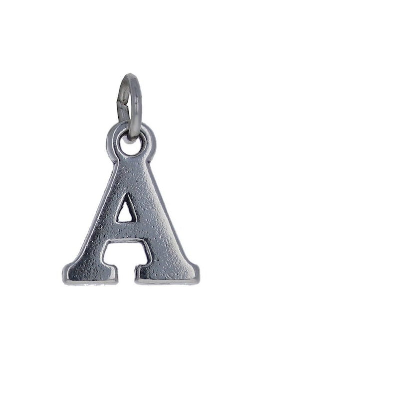 Sterling Silver Initial Charms Genuine .925 Silver Letter Etsy