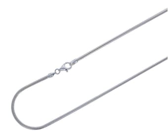 Snake Chain, 2mm Snake Chain, 18 inches,  Sterling Silver Chain, .925 Sterling Silver, Made in Italy