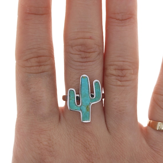 Turquoise outlet cactus ring