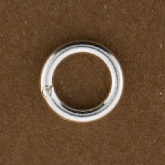 10pc 7mm Closed Jump Rings. 18 Gauge. Thick Sterling Silver Jump