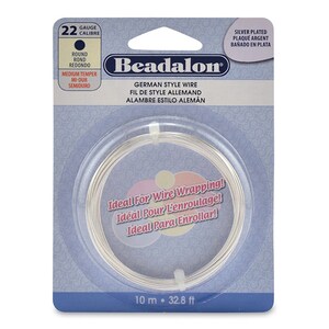 Beadalon 180CU-022 Fil De Cuivre Rond De Style Allemand Calibre
