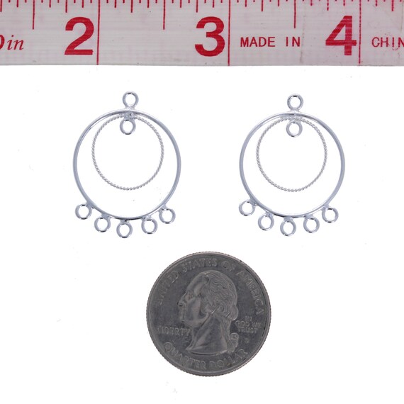 Sterling silver hotsell chandelier earring findings
